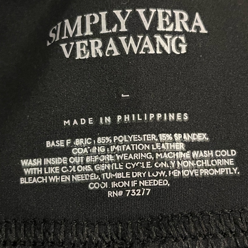Vera Wang Black High-Waist Women’s Leggings XL - Picture 4 of 8
